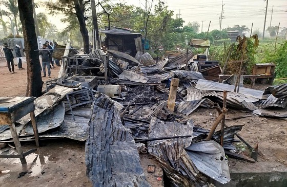 হাটহাজারীর কুয়াইশে অগ্নিকান্ড