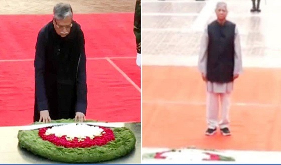 স্মৃতিসৌধে রাষ্ট্রপতি ও প্রধান উপদেষ্টার শ্রদ্ধা নিবেদন