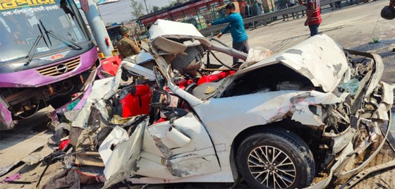 ঢাকা-মাওয়া এক্সপ্রেসওয়েতে সড়ক দুর্ঘটনা, নিহত ৫