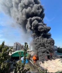 ময়মনসিংহের বিসিকের আগুন