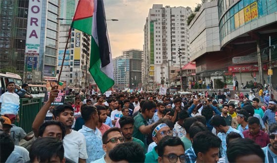 ফিলিস্তিনে গণহত্যার প্রতিবাদে ঢাকায় বিএনপির সংহতি সমাবেশ ও র‍্যালি