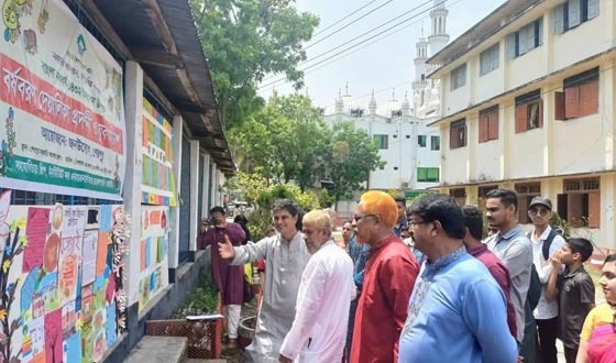 শেরপুরে বর্ষবরণ দেয়ালিকা প্রদর্শনী