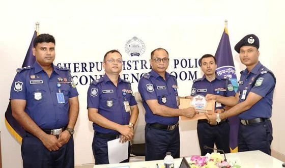 শেরপুর জেলার শ্রেষ্ঠ ওসি নির্বাচিত হলেন সোহেল রানা