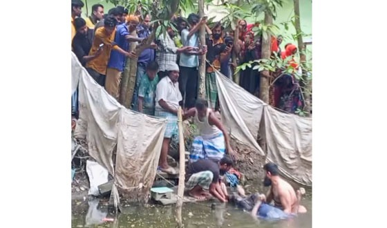 চাঁদপুর চান্দ্রা মদনায় পুকুর থেকে যুবকের লাশ উদ্ধার