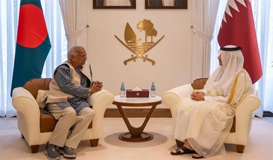 যুব নেতৃত্ব ও অর্থনৈতিক সহযোগিতার বার্তা নিয়ে কাতার সফর শেষ করলেন ইউনূস
