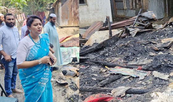 অগ্নিকান্ডে বসতঘর ভস্মিভূত, আহত ৩