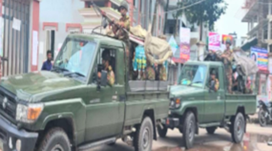 চাঁদপুরে যৌথ বাহিনী কর্তৃক এইচএসসি পরীক্ষা কেন্দ্র পরিদর্শন