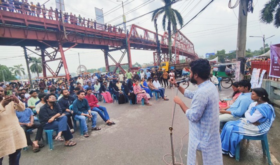 সিলেটে জুলাই স্মরণে গনতান্ত্রিক ছাত্র কাউন্সিলের দ্রোহের সমাবেশ