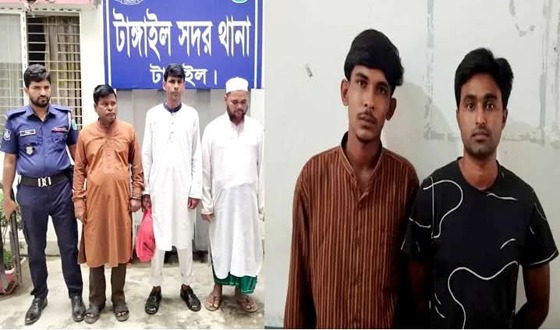 টাঙ্গাইলে চাঁদা দাবির অভিযোগে বিএনপির ৩ নেতাসহ গ্রেফতার ৫