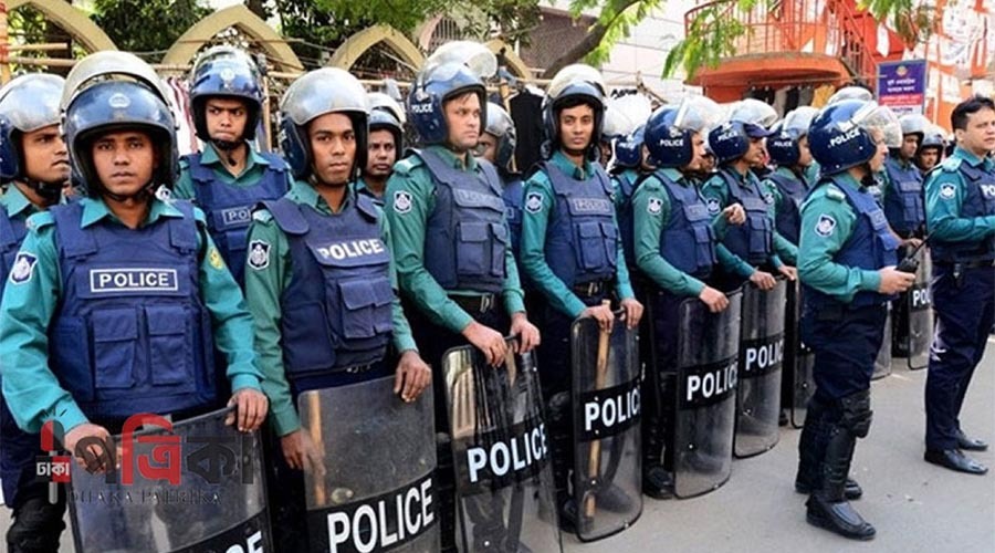 রাজধানীতে তিন সমাবেশ ঘিরে নিরাপত্তা রক্ষায় কাজ করছে ১৪ হাজার পুলিশ