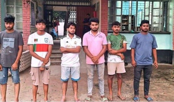 রাণীশংকৈলে চাঁদাবাজির অভিযোগে ৬ ছাত্রদল নেতা আটক