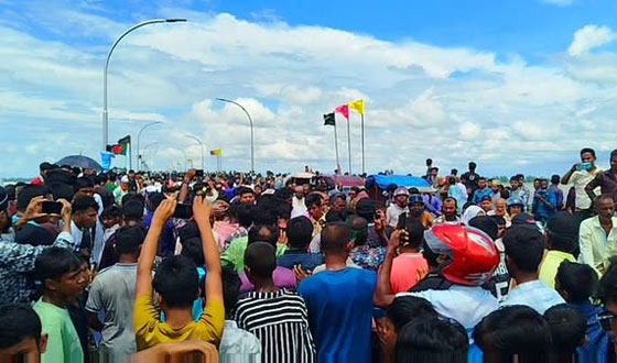উন্মোচিত হলো বহুল প্রত্যাশিত মওলানা ভাসানী সেতু