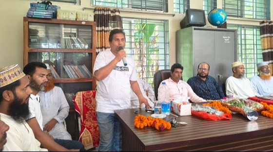 উত্তর কলারন দাখিল মাদ্রাসায় ম্যানেজিং কমিটির সংবর্ধনা