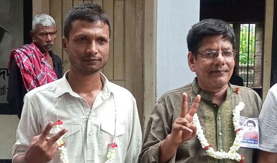 রাণীশংকৈলে দোকান কর্মচারী শ্রমিক ইউনিয়নের নির্বাচন সম্পন্ন