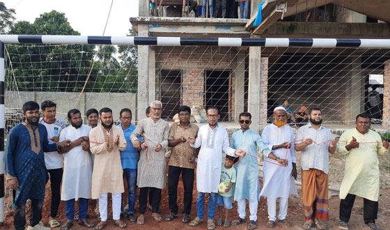 নাসিরনগরের গোকর্ণে প্রীতি ফুটবল ম্যাচ অনুষ্ঠিত