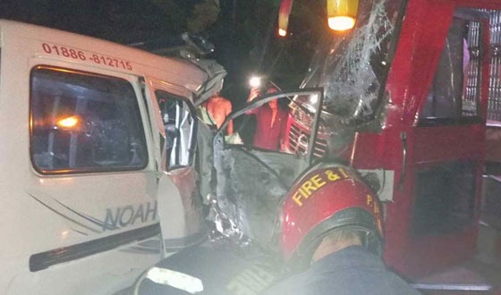 পটিয়া বাইপাসে বাস-অ্যাম্বুলেন্স সংঘর্ষে আহত ৫