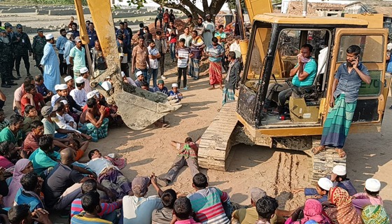 কালীগঞ্জে ভাটা উচ্ছেদে এসে শ্রমিকদের বাধায় ফিরে গেলেন পরিবেশ অধিপ্তর
