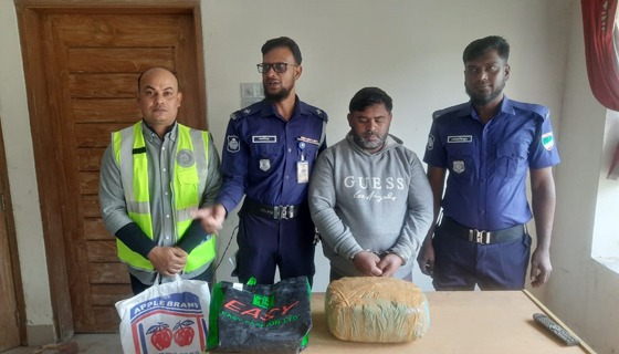 চিতলমারীতে গাঁজাসহ আটক ১