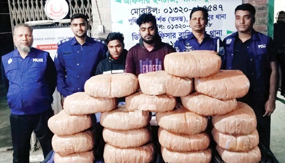 বাজিতপুর থানায় গাঁজা ও চুলাই মদসহ আটক ৪