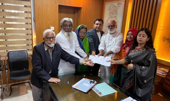 কাপাসিয়ায় বিএনপি প্রার্থী শাহ রিয়াজুল হান্নানের পক্ষে মনোনয়নপত্র সংগ্রহ