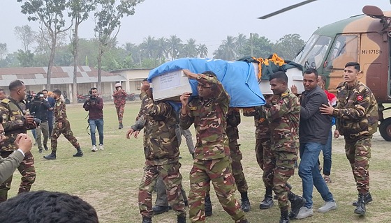 শান্তি রক্ষা মিশনে নিহত কর্পোরাল মাসুদ রানার দাফন সম্পন্ন