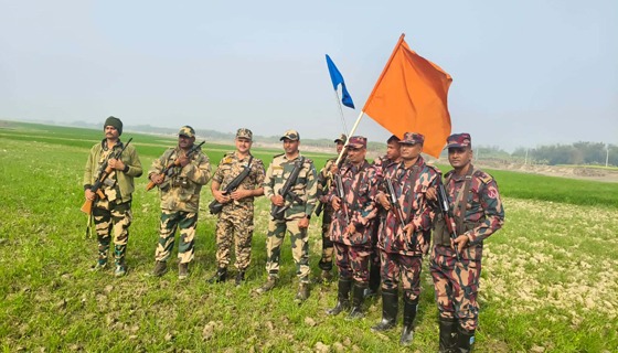 ১৪ ভারতীয়কে পুশইনের চেষ্টা, বিজিবির বাধায় পতাকা বৈঠকে ফেরত
