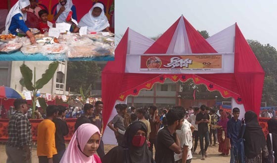 দিঘলিয়ায় সেনহাটি সরকারি মাধ্যমিক বিদ্যালয়ে পিঠা উৎসব পালিত