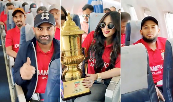 বরিশালে তামিম-মুশফিকদেও রাজসিক সংবর্ধনা