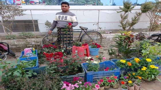 প্রতিবন্ধী তৌহিদুলের নার্সারিতে ভাগ্যবদল, মাসে আয় ৭০ হাজার