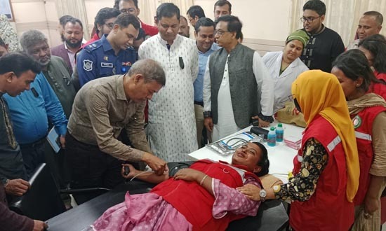 ঝালকাঠিতে স্বেচ্ছায় রক্তদান কর্মসূচি