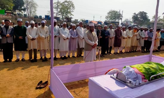 সাংবাদিক একেএম মকছুদ আহমেদ নামাজে জানাজা অনুষ্ঠিত