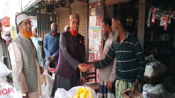 বাগমারায় জামাত প্রার্থী  আব্দুল বারীর গণসংযোগ, শুভযাত্রা