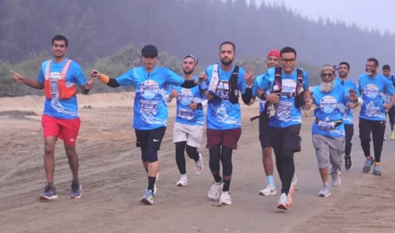 কক্সবাজারে অনুষ্ঠিত হলো দেশের দীর্ঘতম আলট্রা-ম্যারাথন