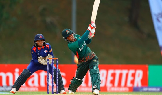 নেপালকে পাত্তা না দিয়ে বিশ্বকাপে বাংলাদেশের দারুণ শুরু