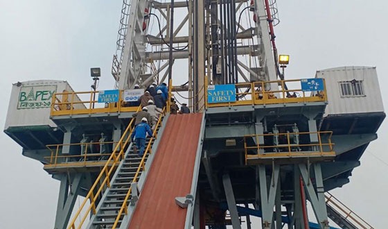 জামালপুরের মাদারগঞ্জে গ্যাসকূপ খনন কাজ উদ্বোধন