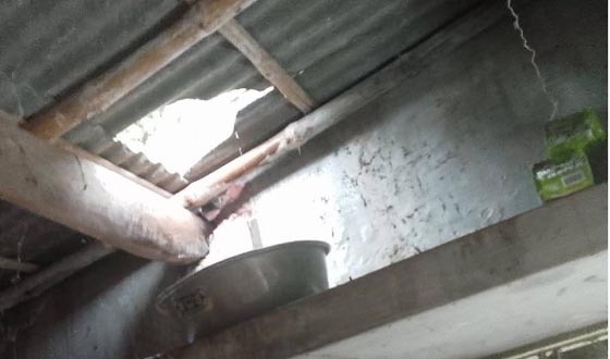 আশাশুনির বালিয়াপুরে দোকানের চাল কেটে চুরি