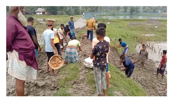 কশবপুরবাসীর মরনফাঁদ কাশিমপুর ক্রসবাঁধ অবশেষে অপসারণ