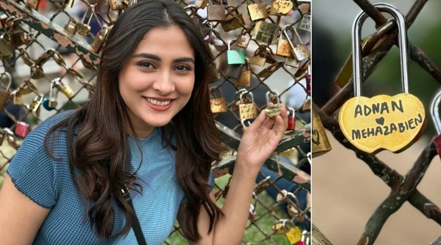 প্যারিসে ভালোবাসাকে তালাবন্দি করলেন মেহজাবীন