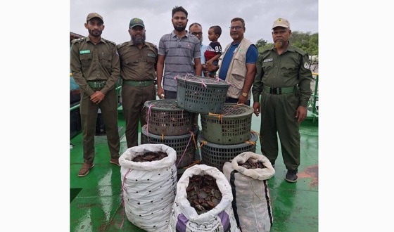 সুন্দরবনে ৫ নৌকা সহ অবৈধ কাঁকড়া জব্দ