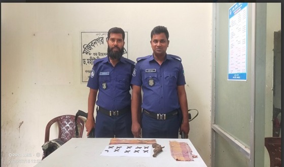 মুজিবনগরে ওয়ান শুটারগান ও ৩৮ রাউন্ড গুলি উদ্ধার