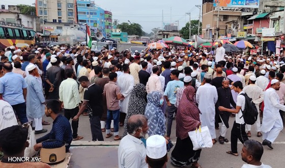 ঝিকরগাছায় জামায়াতের বিক্ষোভ সমাবেশ