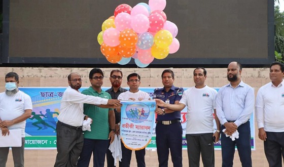 কুষ্টিয়ায় গণঅভ্যুত্থান দিবসে প্রতীকী ম্যারাথন অনুষ্ঠিত