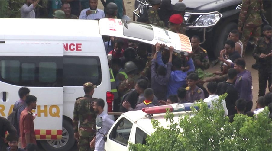 উত্তরায় মাইলস্টোন স্কুলে যুদ্ধবিমান বিধ্বস্ত: নিহত বেড়ে ২৭, চিকিৎসাধীন ৭৮