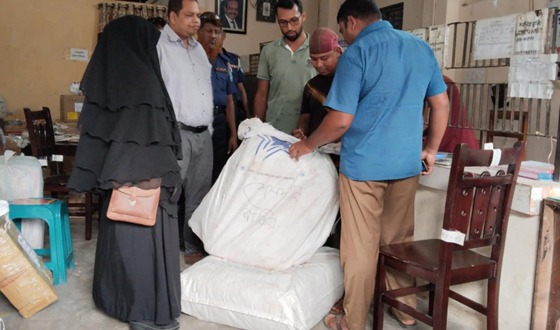 সৈয়দপুর থেকে নিষিদ্ধ চায়না দুয়ারী জাল উদ্ধার