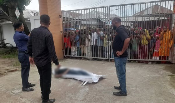 সাঘাটা থানায় হামলাকারী নিহত যুবকের লাশ উদ্ধার