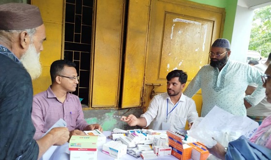 না‌জিরপু‌রে জামায়া‌তের উদ্যোগে ফ্রি মেডিকেল ক্যাম্প