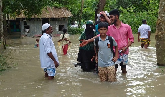 চাঁদপুরে মেঘনার পানি বিপৎসীমার ওপরে, চরাঞ্চল প্লাবিত