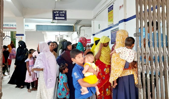 সৈয়দপুরে অতিরিক্ত গরমে হাসপাতালে রোগীর ভীড়