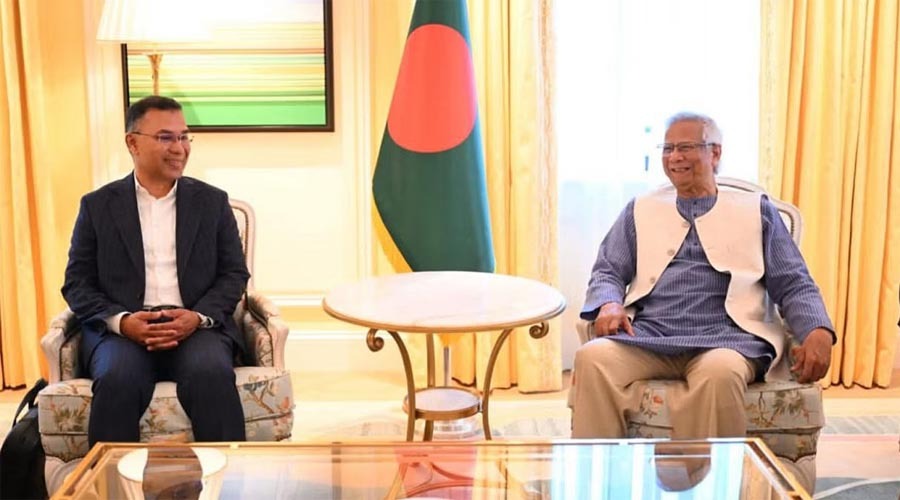 লন্ডনে মুহাম্মদ ইউনূস ও তারেক রহমানের বৈঠক শুরু