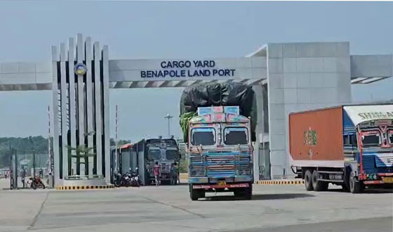 টানা ১০ দিন পর বেনাপোল দিয়ে আমদানি-রপ্তানি শুরু